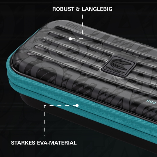 Estuche de dardos Rob Cross de la serie Takoma Ghost Zu sehen ist das Takoma Ghost Series Rob Cross Dartcase. Das Dartcase überzeugt durch sein modernes Design und Funktionalität.