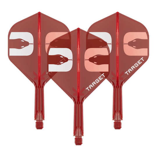 Plumas estándar Target K-Flex Nathan Aspinall No2 Zu sehen ist ein Dart-Flight-System-Set. Es handelt sich um das Target K-Flex Nathan Aspinall No2 Standard Flight-System mit einer Länge von 19mm.