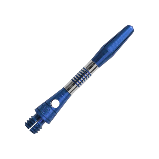 Ejes de aluminio Bulls NL Cetra - Azul Blauer Aluminium Dart Schaft mit 34mm Länge ist zu sehen. Ideal für individuelle Dartpfeile und Präzision beim Spiel.