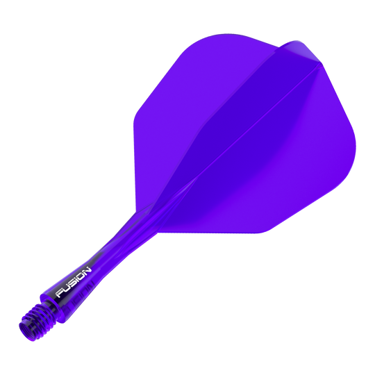 Sistema de eje de vuelo Winmau Fusion No6 Morado Dieses Bild zeigt das Winmau Fusion Flight Shaft System No6 in Lila mit einer Länge von 22mm. Es handelt sich dabei um ein Einzelteil für Dartpfeile.