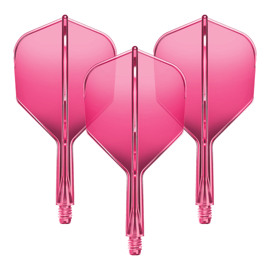 Sistema de eje de vuelo GOAT A1R No6 - Rosa neón Abgebildet ist ein Flight-Shaft-System für Darts in Neonpink mit einer Länge von 19mm. Das Set gehört vermutlich zur GOAT A1R No6 Serie.