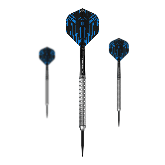 Ein Bild mit dem Dateinamen M002000_Mission_Jack_Tweddell_Silver_Steeldarts_1Set. Es zeigt wahrscheinlich ein Set aus silbernen Steeldarts.