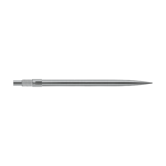 Puntas de dardos Harrows Quick Point - Plateadas Das Bild zeigt vermutlich silberne Dartspitzen von Harrows in 40mm Länge. Der Dateiname lautet 'QP23950_Harrows_QuickPoint_Dartspitzen_Silber_40mm_2'.