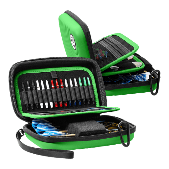 Estuche para dardos Bulls Orbis XL - Verde Abgebildet ist das Bulls Orbis XL Dartcase in der Farbe Grün. Es wurde speziell zum Schutz von Dartpfeilen entwickelt.