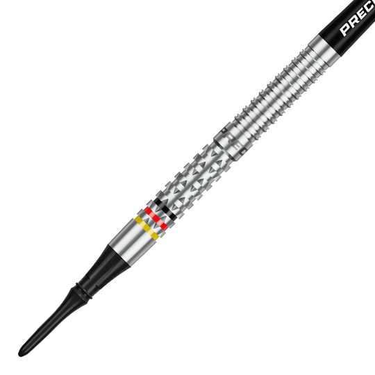 Dardos blandos Precise 180 Ricardo Pietreczko GEN1 Das Bild zeigt die Precise 180 Ricardo Pietreczko GEN1 Softdarts. Dies sind hochwertige Softdarts für Dartspieler.