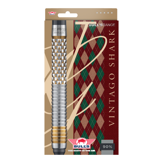 Dardos blandos Bulls NL Vintage Shark - 18 g Hier sieht man die Bulls NL Vintago Shark Softdarts - 18g. Sie sind ideal für Softdartspieler geeignet.
