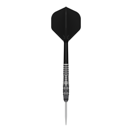 Dardos de acero Target Japan Black Marque Blaze Swiss Point - 23 g Abgebildet sind Target Japan Black Marque Blaze Swiss Point Steeldarts - 23g. Das Design ist elegant in Schwarz gehalten.