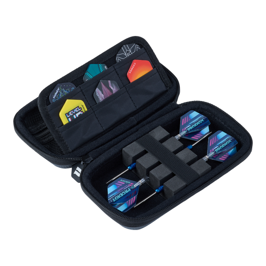 Estuche pequeño para dardos Unicorn Vanguard - Gris Zu sehen ist das Unicorn Vanguard Small Dartcase in Grau. Es eignet sich zur sicheren Aufbewahrung von Darts.