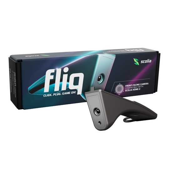 Cámara Scolia Fliq Das Bild zeigt die Scolia Fliq Kamera. Es handelt sich um eine spezielle Kamera für Dartsysteme.
