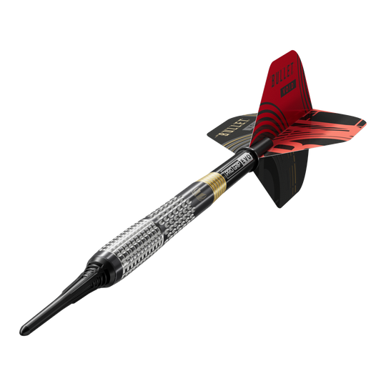 Dardos blandos Target Stephen Bunting GEN5 Void - 18 g Auf dem Bild sind die Target Stephen Bunting GEN5 Void Softdarts - 18g zu sehen. Die Softdarts haben ein spezielles Design und sind für Dartspieler geeignet.