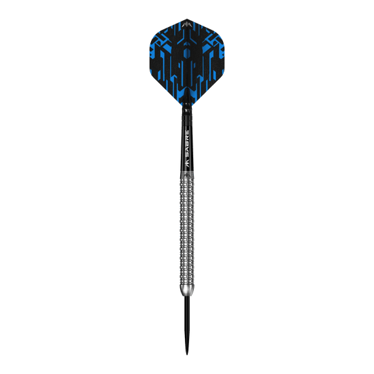 Dardos de acero plateado Mission Jack Tweddell Ein Bild mit dem Dateinamen M002000_Mission_Jack_Tweddell_Silver_Steeldarts_1. Das Bild stellt vermutlich einen silbernen Steeldart dar.