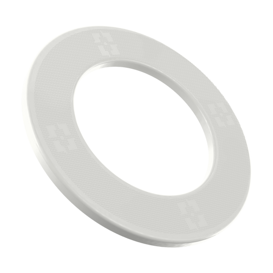 Marco para diana McDart Precision Nano Das Bild zeigt einen Artikel mit dem Namen MSF-K2_McDart_Precision_Nano_Dartboard_Surround_Wei_1. Es handelt sich vermutlich um einen weißen Dartboard-Surround von McDart.