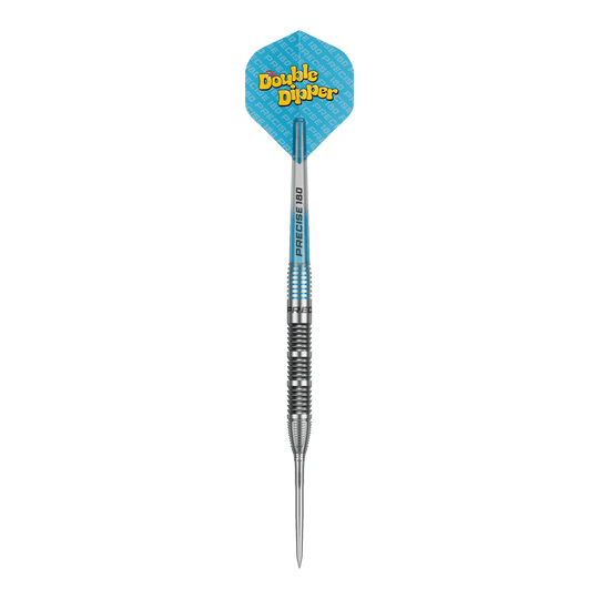Dardos de acero Precise 180 Bela Schugmann Double Dipper V1 Dies ist ein Bild der Precise 180 Bela Schugmann Double Dipper V1 Steeldarts. Die Steeldarts sind für präzises Dartspiel gestaltet.