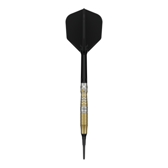 Dardos blandos Target Black Marque Enzo - 18 g Target Black Marque Enzo Softdarts - 18g werden gezeigt. Diese 18-Gramm-Darts sind elegant und für Softdart-Wettkämpfe geeignet.