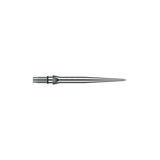 Puntas de dardos Winmau Switch Point de acero liso - Efecto plateado Zu sehen sind Winmau Switch Point Smooth Silver Effect Steeldartspitzen mit 26 mm Länge. Die Spitzen sind silberfarben und glänzend ausgeführt.