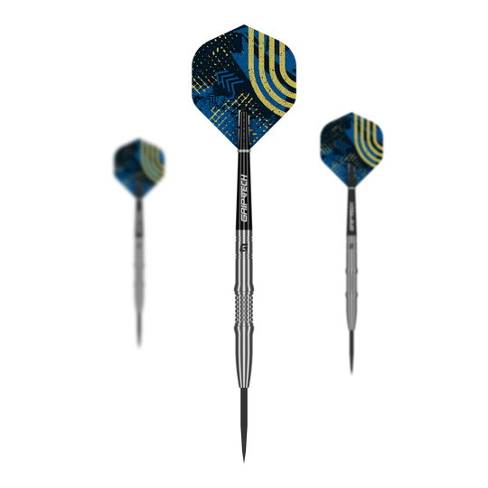 Dardos de acero GOAT Javelin Zu sehen ist das Produkt GOAT Javelin Tungsten Steeldarts. Der Dartpfeil besteht aus robustem Tungsten.