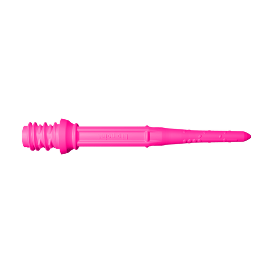 LIP_L-Style_Premium_Lippoints_30_Softdartspitzen_30erPack_NeonPink_2 Das Bild zeigt eine pinke Dartspitze des Produkts "L-Style Premium Lippoints 30 (30er Pack) - 30mm". Die Spitze hat eine Länge von 30 mm und ist speziell für Softdarts geeignet.