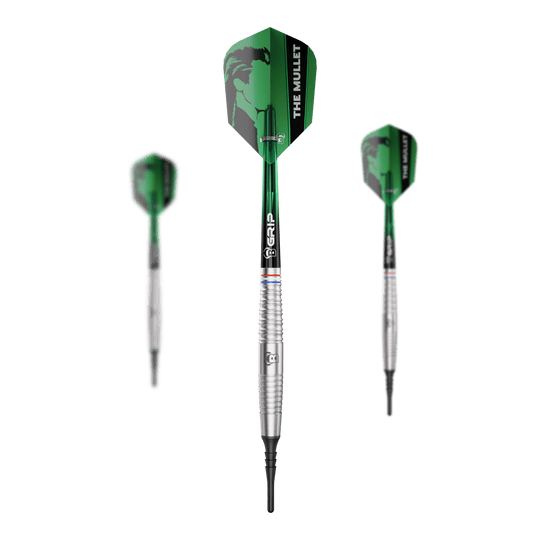 Dardos blandos Bulls Danny Jansen - 20 g Das Bild stellt ein Set der Bulls Danny Jansen Softdarts mit 20g dar. Ideal für Dartspieler, die leichte Softdarts bevorzugen.