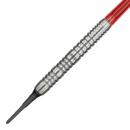 Grupo objetivo O 12 Softdarts Abgebildet ist das Target Group O 12 Softdarts Set. Die Darts werden aus einer anderen Ansicht gezeigt.
