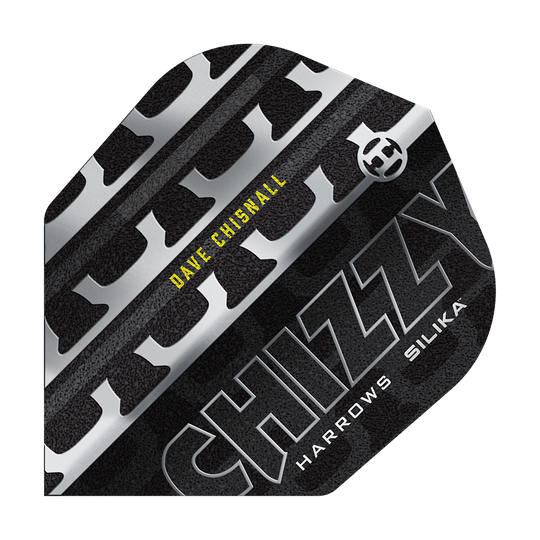Vuelos n.° 6 de la serie Chizzy 4 de Dave Chisnall de Harrow Zu sehen sind Harrows Dave Chisnall Chizzy Series 4 No6 Flights. Diese Flights sind für Darts gedacht.