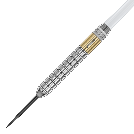 Dardos de acero de latón Red Dragon Gian Van Veen - 21 g Gezeigt werden die Red Dragon Gian Van Veen Brass Steeldarts mit einem Gewicht von 21 g. Sie sind aus Messing gefertigt und bieten ein gutes Spielgefühl.