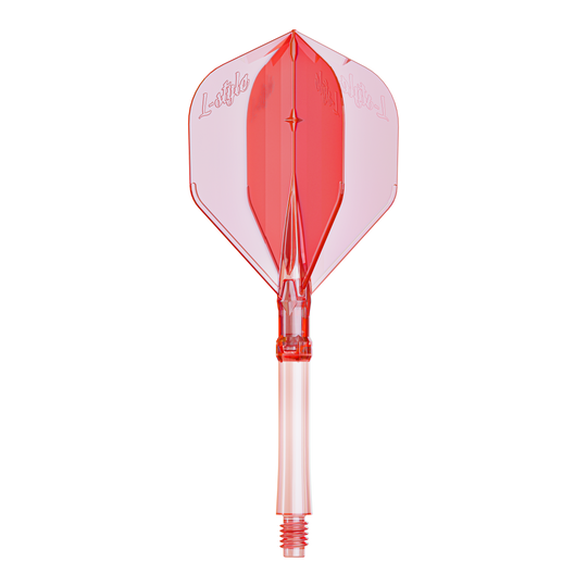 Vuelos L-Style L-System - Rojo transparente Große Dart-Flights in klarem Rot, vermutlich für den Systemtyp L. Diese Flights eignen sich zum Austausch oder Aufrüsten von Darts.