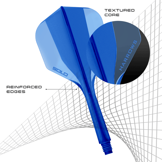 Sistema de eje de vuelo Harrows Solo No6 - Azul Abgebildet ist das Harrows Solo No6 Flight-Shaft-System in der Farbe Blau. Dieses Produkt ist für den Dartsport geeignet.