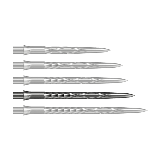 Puntas de dardos de acero Caliburn System - HAN G2 - Plata Auf dem Bild ist eine Caliburn Evo System Steeldartspitze HAN G2 in Silber und 36 mm Länge zu sehen. Sie ist speziell für Steeldarts geeignet.