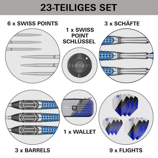 Dardos de acero Target Phil Taylor Power X Chrono Swiss Points