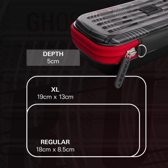 Estuche para dardos Takoma Ghost Series de Stephen Bunting Das Bild zeigt das Takoma Ghost Series Stephen Bunting Dartcase. Es handelt sich um ein Dart-Etui, das für Stephen Bunting entworfen wurde.