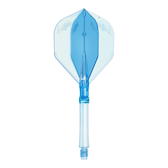 Vuelos L-Style L-System L1 - Azul claro Auf dem Bild ist ein Set L-Style L-System Flights in klarblauer Farbe, große Größe 330, zu sehen. Diese Flights werden für Dartpfeile verwendet.