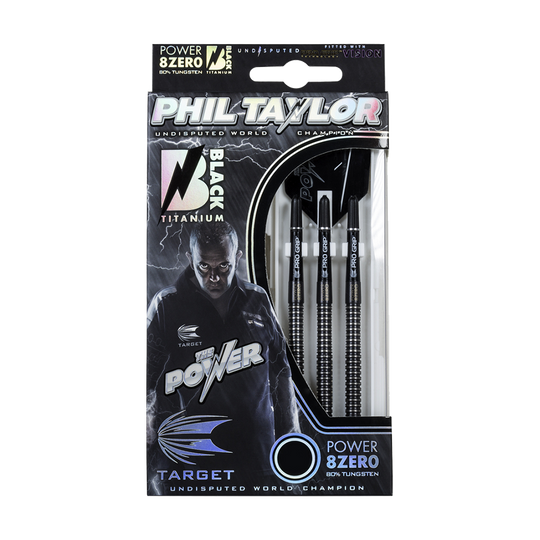 Target Phil Taylor Power 8zero Negro Titanio Softdarts - 19g