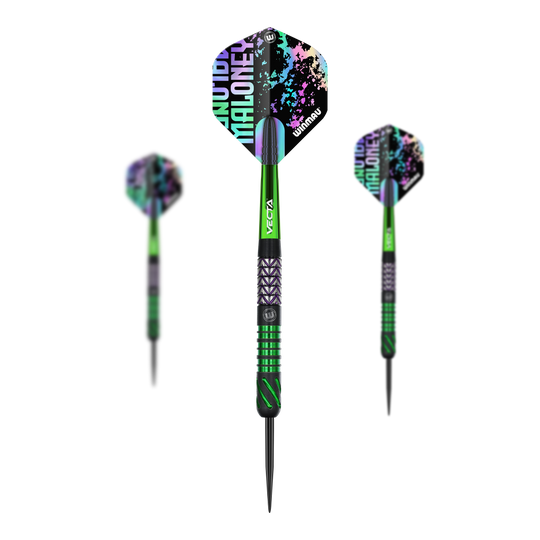 dardos de acero Winmau Mike Maloney Abgebildet ist das Produkt Winmau Mike Maloney Steeldarts. Es handelt sich um ein Set Steeldarts für Dartspieler.