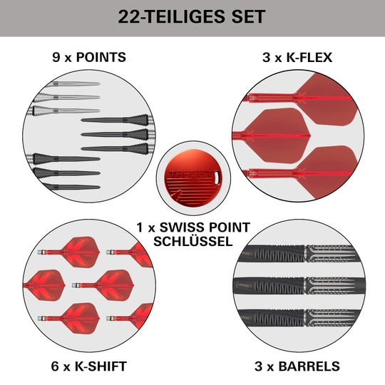Dardos blandos Target Shift - 18 g Dardos blandos Target Shift - 18 g