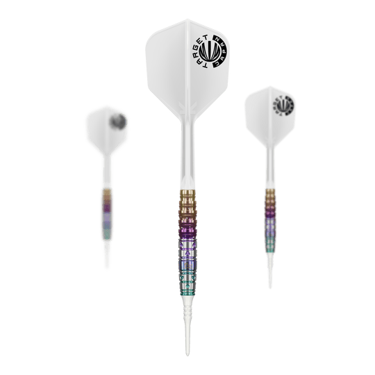 Dardos blandos Target Japan Prime Series Mayuko Morita Mayo GEN7 - 18 g Target Japan Prime Series Mayuko Morita Mayo GEN7 Softdarts mit 18g Gewicht sind auf dem Bild zu sehen. Das Produkt ist speziell für Dartspieler entworfen.