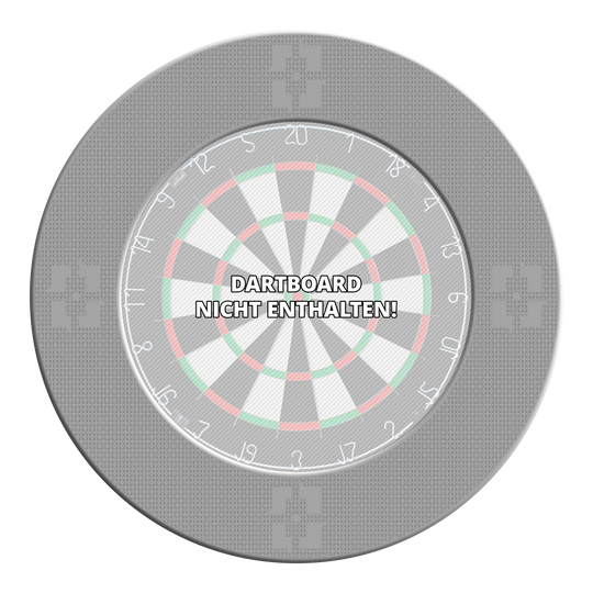 Marco para diana McDart Precision Nano Dieses Bild zeigt das Produkt MSF-K3_McDart_Precision_Nano_Dartboard_Surround_Grau_3. Es handelt sich um ein Dartzubehör in grauer Farbe.