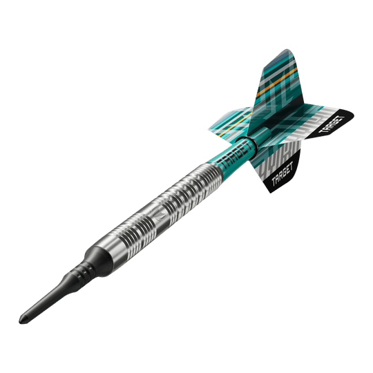 Dardos blandos Target Hydro 12 Hier sieht man die Target Hydro 12 Softdarts. Sie eignen sich gut für Freizeit und Wettkampf.