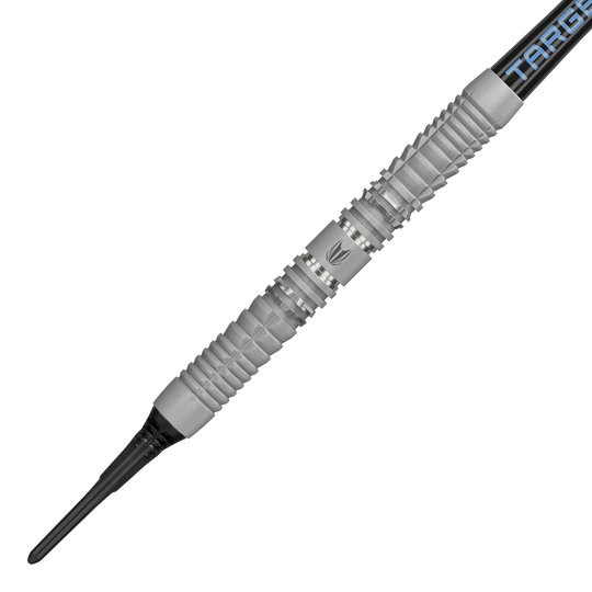 Dardos blandos Target Cryo 12 Auf dem Bild sind die Target Cryo 12 Softdarts zu sehen. Sie werden aus einer anderen Perspektive präsentiert.
