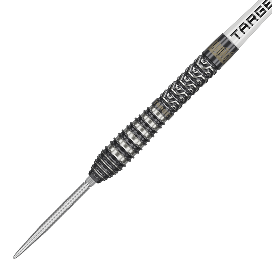 Dardos de acero Target Charlie Manby Swiss Points Das Bild zeigt Target Charlie Manby Swiss Points Steeldarts. Ein Steeldart aus der Kollektion wird dargestellt.