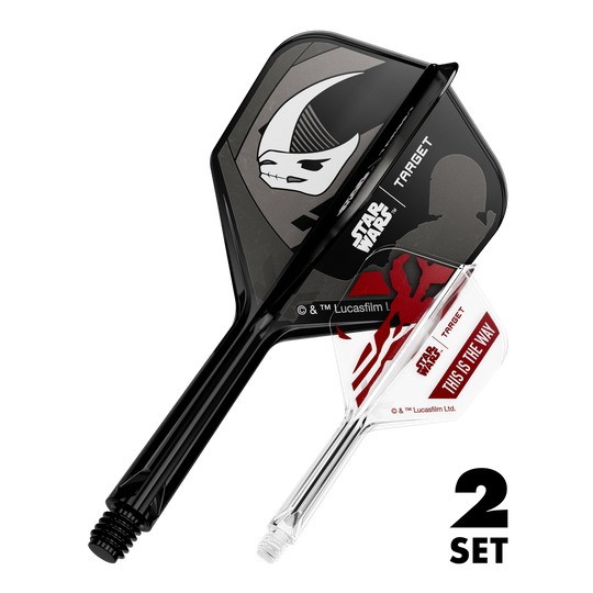 Bild zeigt das Produkt mit dem Dateinamen 410624_Target_StarWars_K-Flex_Mandalorian_2PackSet_No6_Flights_26mm_1. Die Grafik stellt vermutlich ein Star Wars Mandalorian Thema dar.
