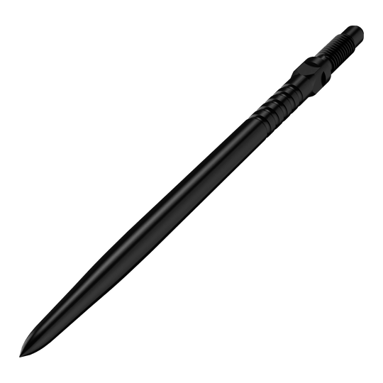 Puntas de dardo convertibles Bulls NL - Agarre anillado - Negro Das Bild zeigt eine Dartspitze als Zubehör. Es handelt sich um BullsNL Convertible Point mit Ringed Grip in Schwarz und 40mm Länge.
