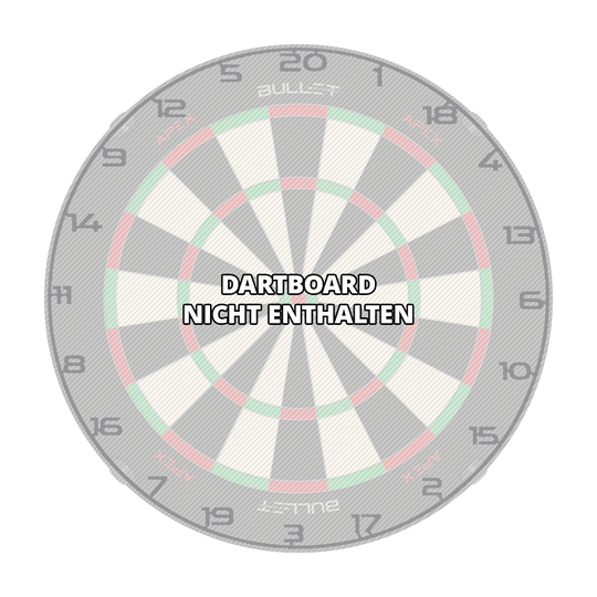 Anillo de número de diana de bala Hier ist ein weiteres Bild eines grauen Zahlenrings für ein Dartboard zu sehen. Der Dateiname lautet BT1000110_Bullet_Dartboard_Zahlenring_Grau_3.
