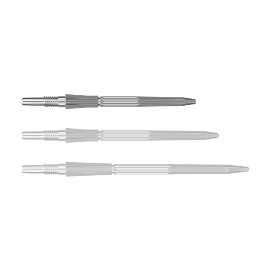 Puntas de dardo Target Elysian Archetype 43 Swiss Point de acero - Plateadas Abgebildet ist eine silberne SwissPoint Dartspitze, 30 mm lang. Die Spitze stammt vermutlich von Target Elysian Archetype 43.