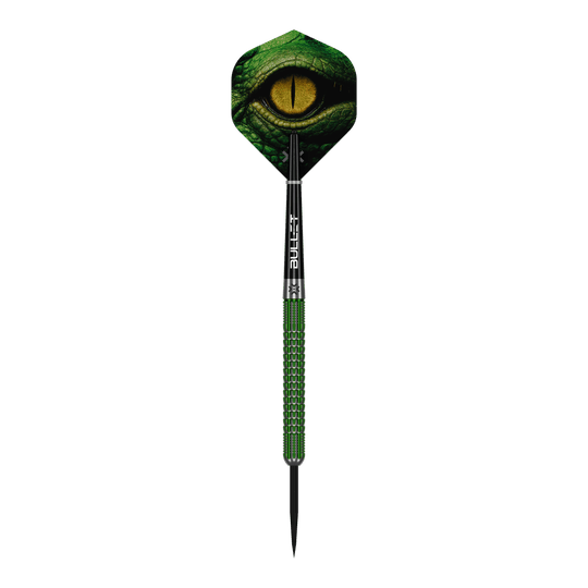 Dardos de acero Bullet Gator Das Foto stellt die Bullet Gator Steeldarts dar. Sie eignen sich ideal für Dartspieler und Wettkämpfer.