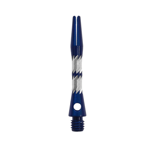 Ejes de aluminio Bulls NL Minor - Azul - 33 mm Abgebildet sind Bulls NL Minor Aluminium Shafts in Blau, 33 mm lang. Die Schäfte sind für Dartpfeile geeignet.