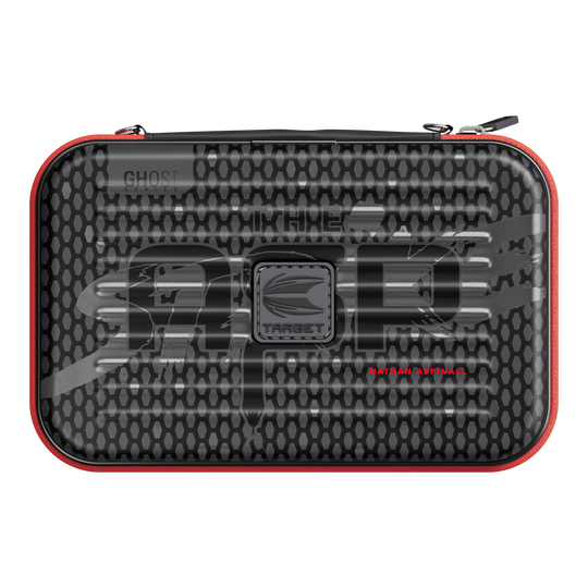 Estuche de dardos Nathan Aspinall Takoma XL Ghost Series Das Bild zeigt das Takoma XL Ghost Series Nathan Aspinall Dartcase. Das Dartcase ist speziell für Dartspieler entworfen.