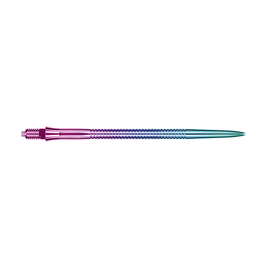 Puntas de dardo Caliburn EZ-EVO - Ranuradas - Arcoíris Gezeigt werden Caliburn EZ-EVO Dartspitzen mit Rillen im Rainbow-Design, 45 mm Länge. Das Set enthält Dartspitzen mit auffälligen Regenbogenfarben.