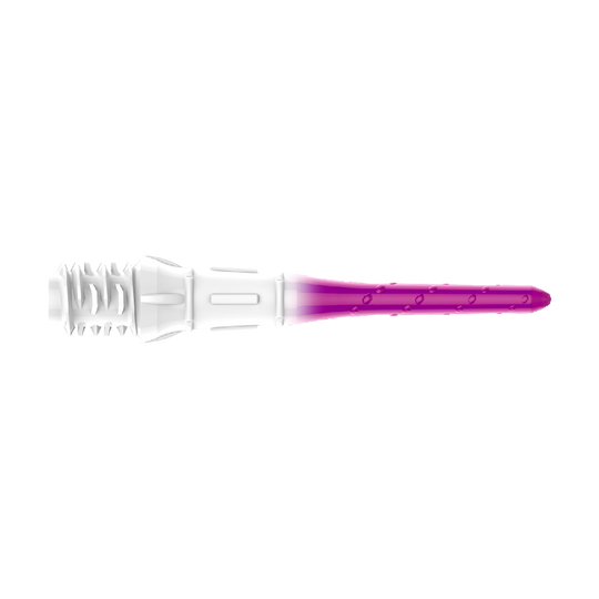 Puntas de dardos degradadas Lippoint Premium estilo L (paquete de 30) Das Bild zeigt L-Style Premium Lippoint Gradiation Dartspitzen 30er Pack in der Farbe Grape. Die Dartspitzen sind in einer Nahaufnahme dargestellt.