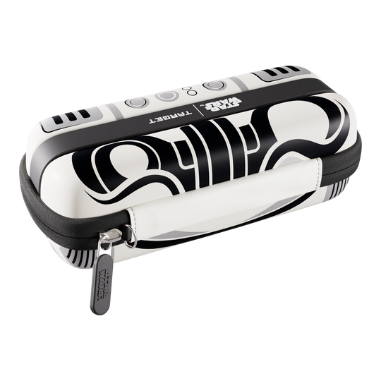 Estuche para dardos Target Star Wars Boa - Stormtrooper Abgebildet ist das Target Star Wars Boa Dartcase – Stormtrooper. Die Tasche bietet stilvollen Schutz für Dartzubehör im Star Wars Stil.