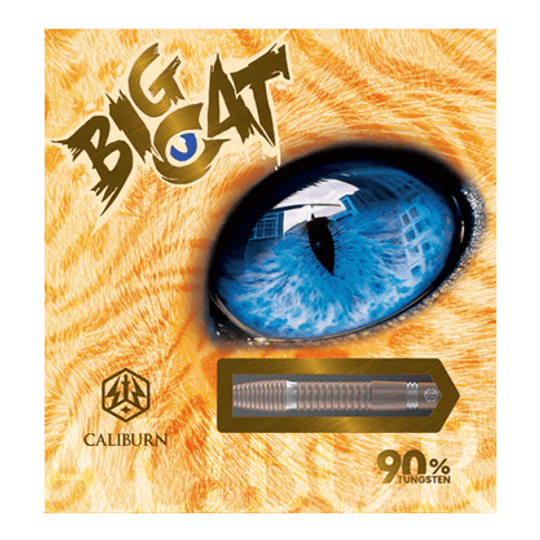 Das Bild zeigt einen Steeldart aus der Serie Caliburn Big Cats Lion. Der Dart ist detailliert und deutlich dargestellt.